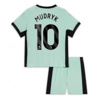 Chelsea Mykhailo Mudryk #10 3rd trikot Kinder 2023-24 Kurzarm (+ Kurze Hosen)